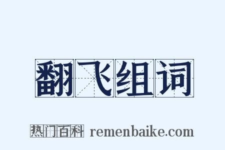 翻飞组词是什么意思的图片